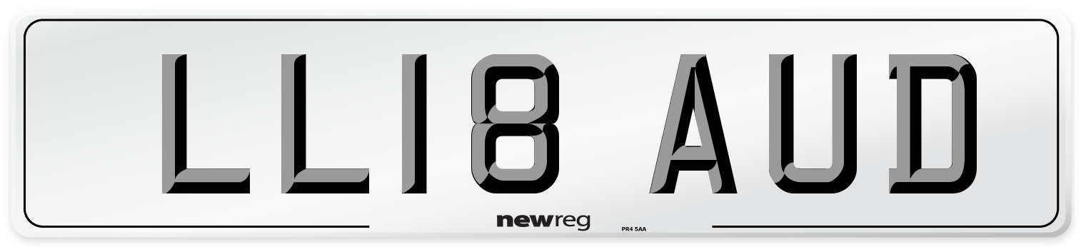 LL18 AUD Number Plate from New Reg